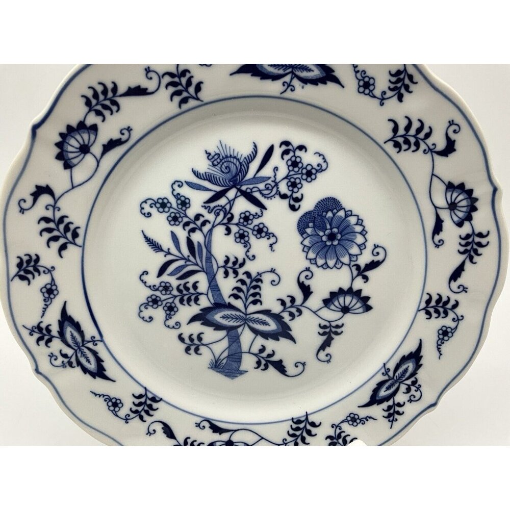 Blue Danube 8.5"  SALAD LUNCHEON Plate Blue Onion Rectangular Backstamp Set of 2 - Picture 14 of 16